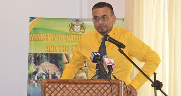 Minister of Natural Resources and the Environment, Robert Persaud