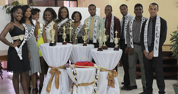 The delegates of the Mr. & Mrs. UGSS pageant at the official launch yesterday