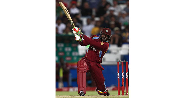 Chris Gayle makes the fastest T20 fifty by a West Indian on his way to a match-winning 77 from 31 balls.