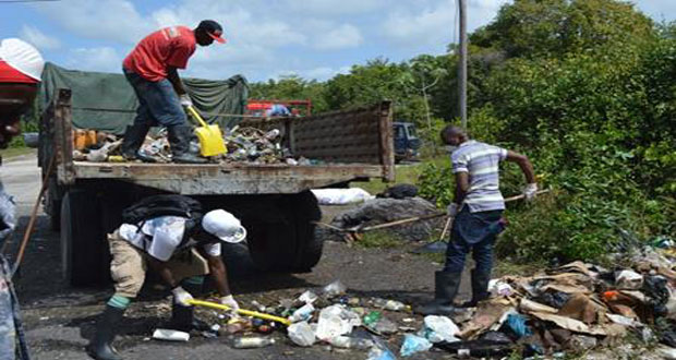 The clean-up campaign as it took place in Linden