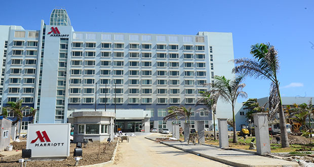 The Marriott Hotel, poised for imminent opening