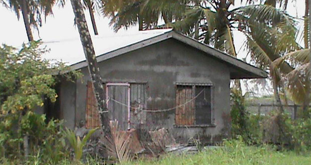 The house at Devonshire Castle Old Road where the pensioner was attacked