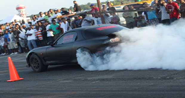 Supra Power! The Rondell Daby-driven car which is regarded as the country’s fastest in drags.