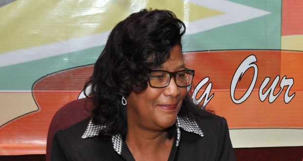 PPP/C Prime Ministerial candidate, Ambassador Elisabeth Harpe