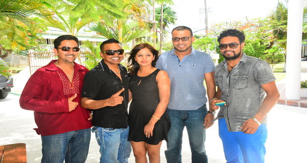 IAC’s Aditya Persaud, Terry G, Melissa Deodat, Minister Robert Persaud and WR Reeyaz