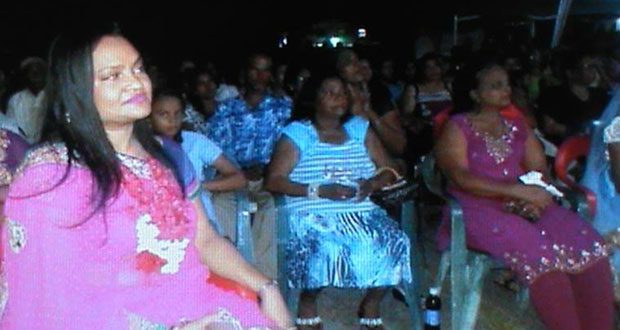 President of the Guyana Hindu Dharmic Sabha, Dr Vindhya Vasini Persaud, at the Mela