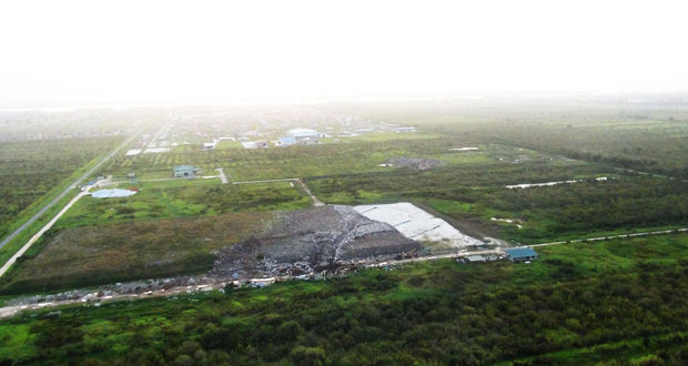 An aerial view of the Haags Bosch landfill site