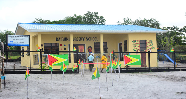 The newly commissioned nursery school at Kairuni