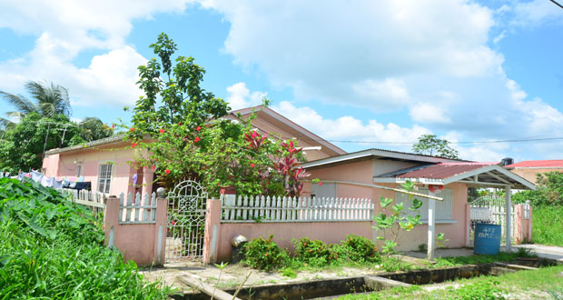 The house where the woman and her daughter lived in Golden Grove (Adrian Narine photo)