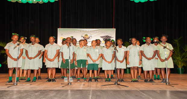 The Graduating Class of 2015 renders a patriotic song: “Hymn for Guyana’s Children”