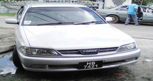 The car in which five kilos of compressed marijuana were found concealed in its back bumper