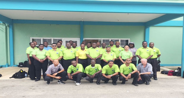 Participants of the two-day umpiring workshop