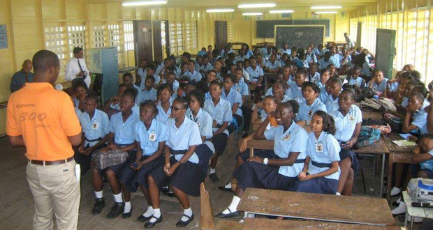 Merundoi in one of its frequent school outreaches