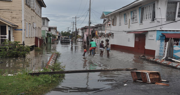 Flooding in the City - Guyana Chronicle