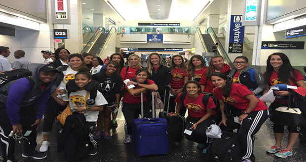 Some members of the ‘Lady Jags’ before heading to the Dominican Republic.