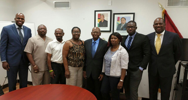 Consul General Brentnold Evans with initial Planning Committee members 