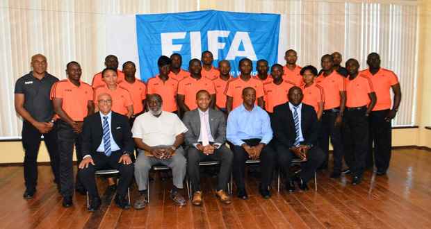 Participants of the Referees Assistance Programme yesterday