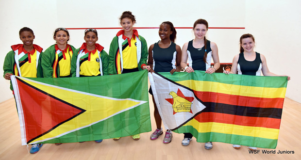 Guyana Team: From left to right, (Larissa Wiltshire, Gabrielle Fraser, Akeila Wiltshire and Taylor Fernandes