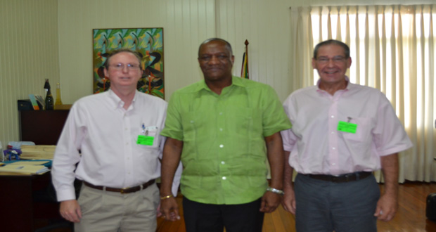 Minister of State Joseph Harmon, along with Oldendorff Guyana’s General Manager Paul Mohn and Director of Projects Scott Jones