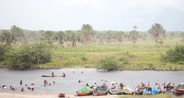 The exotic Kamuni Creek is a big sell for travellers to Santa Mission.