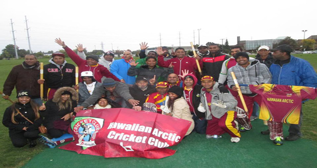 HACC players and supporters pose after the team’s sixth consecutive SCA Premiere League victory.