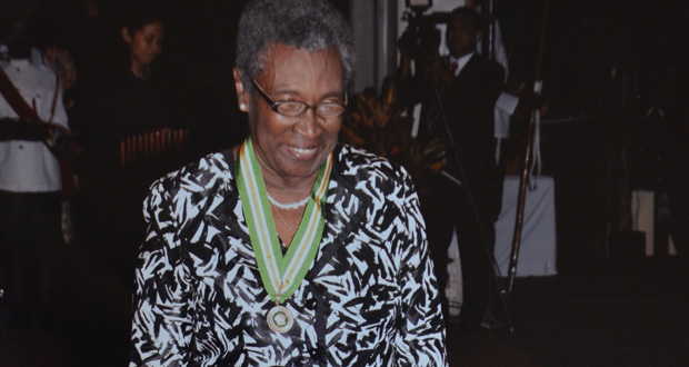 Yvonne Harewood-Benn at the investiture ceremony last month