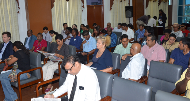 Stakeholders who were present at the Public Consultation on Guyana’s position at the UN Climate Summit.