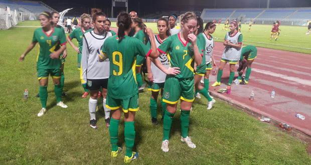 the Lady Jags after their 1 - 0 defeat against Puerto Rico last night