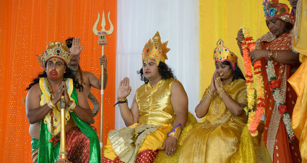 The audience at the Pandit Reepu Daman Persaud Dharmic Sanskritik Kendra was captivated by a series of enthralling performances (Guyana Hindu Dharmic Sabha photo)