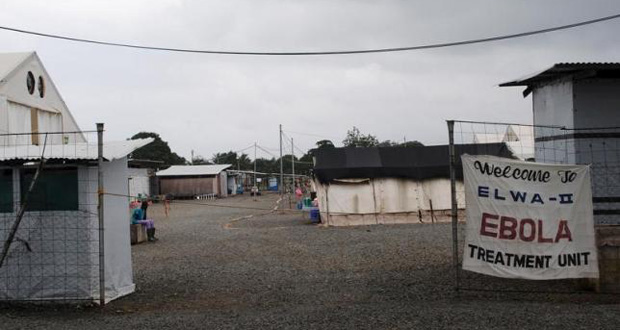 An Ebola virus treatment center is seen in Paynesville, Liberia, July 16, 2015.
