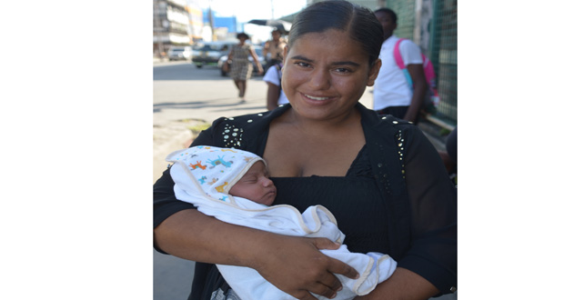 Roberta Browne and baby Anthony