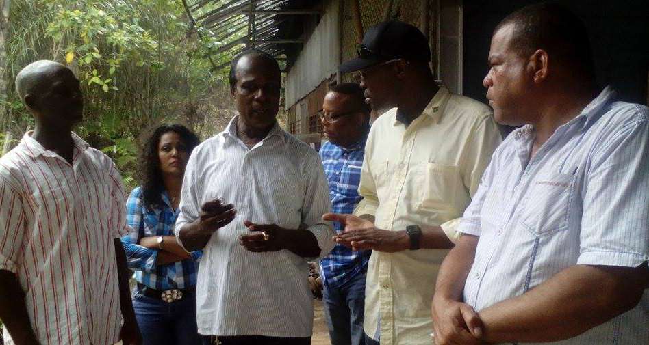 Minister of Public Infrastructure, David Patterson, pays keen attention to residents of the Region
10 community of Kwakwani