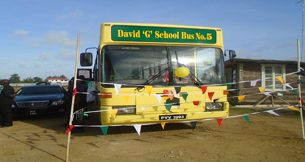 The big bus for the children in the Upper Corentyne District