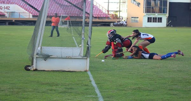The national ladies team competed on an artificial surface in Trinidad last year.
