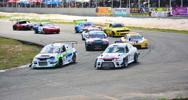 The group four grid during the Final round of the 2015 CRMC Championships in Guyana. (Photo by Samuel Maughn)