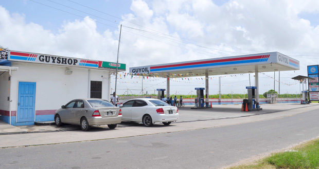 The GuyOil gas station at Palmyra, East Coast Berbice