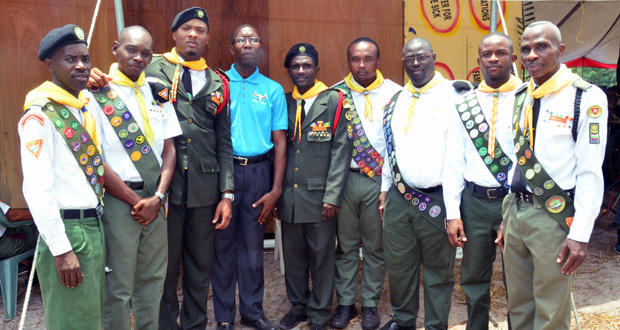 Pastors of the Seventh Day Adventist Church. Pastor Richard Eart James is fourth from left.