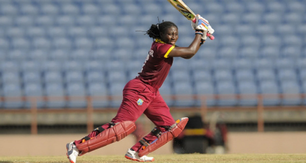 West Indies’ Stefanie Taylor is seen in action.