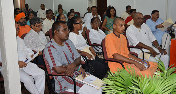 Representatives of some of the Hindus who were in attendance at the Social Cohesion forum Wednesday