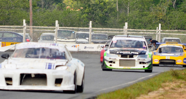 Mohan Rangasammy (left), Kristian Jeffrey (centre) and Andrew King (left) have all been named as part of Team Guyana for the opening round of the CMRC.