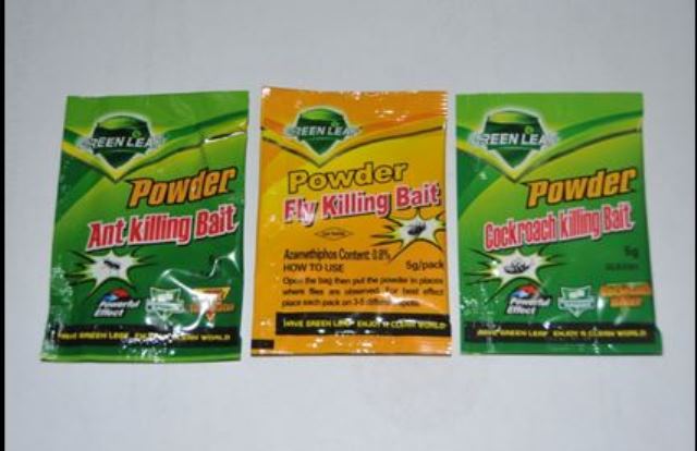 Illegal pesticides that were seized during enforcement activities.
