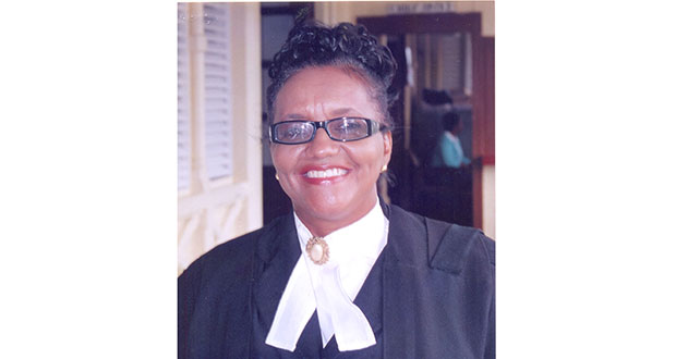 Guyana Bar Association President, Mrs. Gem Sanford-Johnson