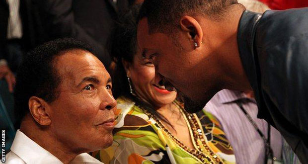 Will Smith was nominated for an Academy Award and a Golden Globe for his portrayal of Muhammad Ali.