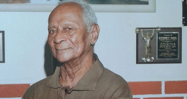 Founding member of the Guyana Amateur Weightlifting Association (GAWA) the late Sydney Paul
