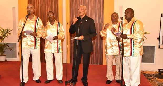 President Granger surprised the audience with a performance with the Victoria Regia Quartet, formerly known as the Circle of Love.