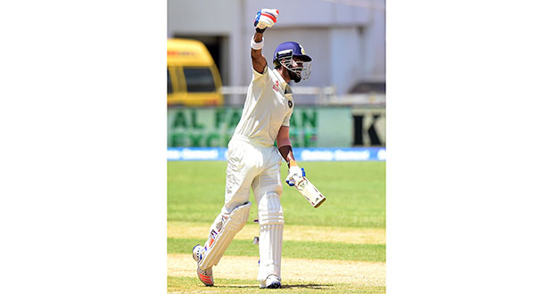 Opener KL Rahul made his highest Test score as India continued to dominate the second Test against West Indies.