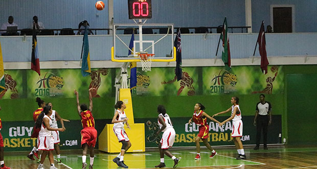 Suriname's Anita Tolud attempting a shot. (Daniel Haynes' photo)