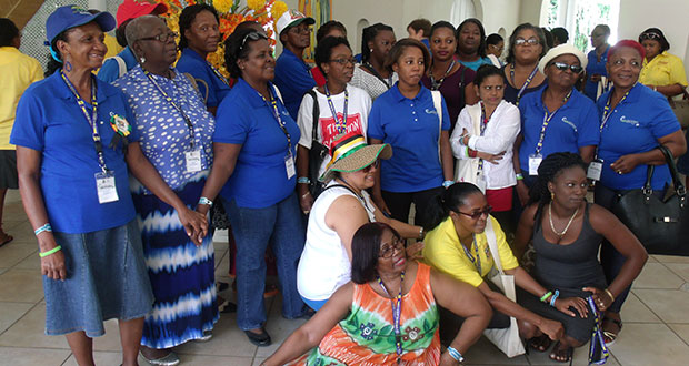 The Guyana delegation at the Salvation Army Women's Conference held in Barbados
