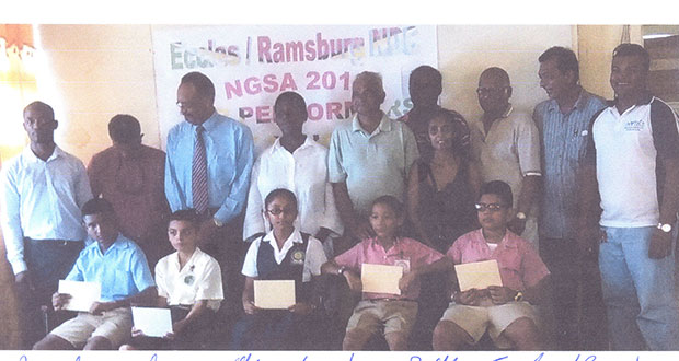 The bursary awardees with members of the Eccles/Ramsburg NDC