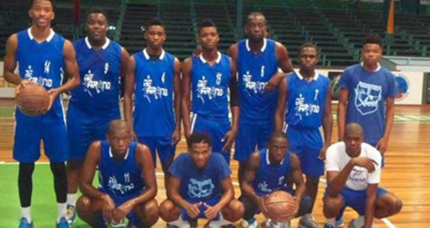 The winning Suriname De Arend team after beating THG Pacesetters on Saturday night.